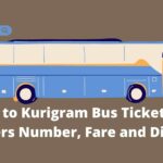Dhaka to Kurigram Bus Ticket Price, Counters Number, Fare and Distance